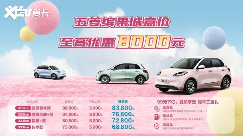 五菱缤果官降至高8000元，性价比优势再升级，对手紧张了？