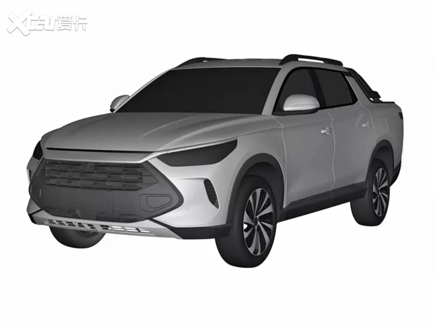 比亚迪又一款皮卡要来了，宋同款设计，定位低于SHARK