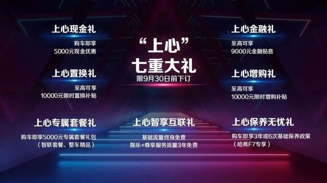 新款哈弗F7/F7x加量不加价，全系标配大尺寸中控屏