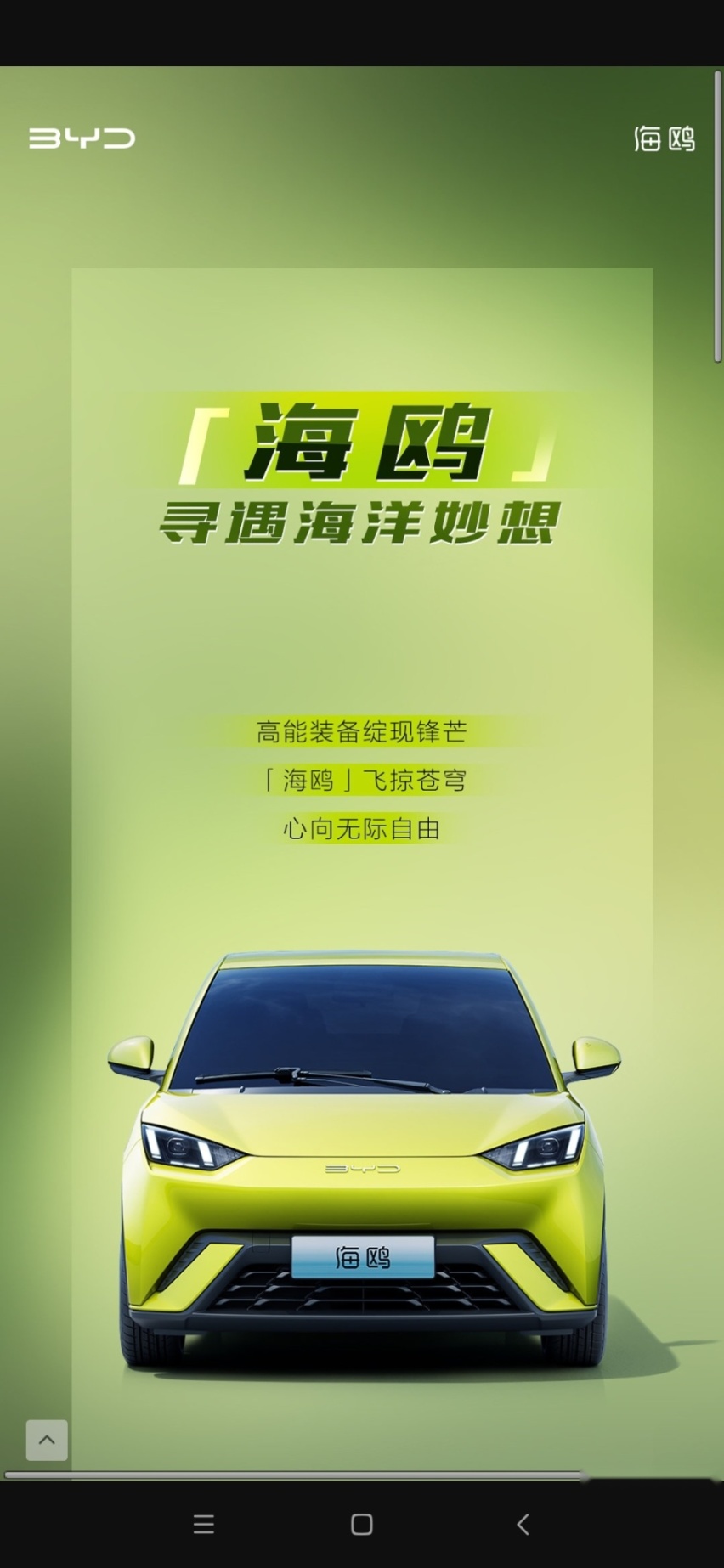比亚迪海鸥来了