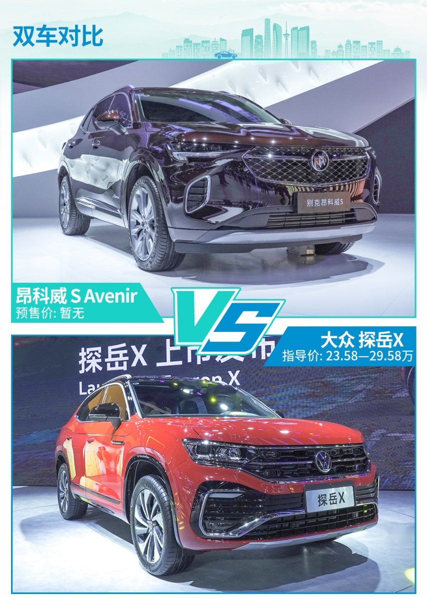 合资中型SUV新物种！全新昂科威S对比探岳X