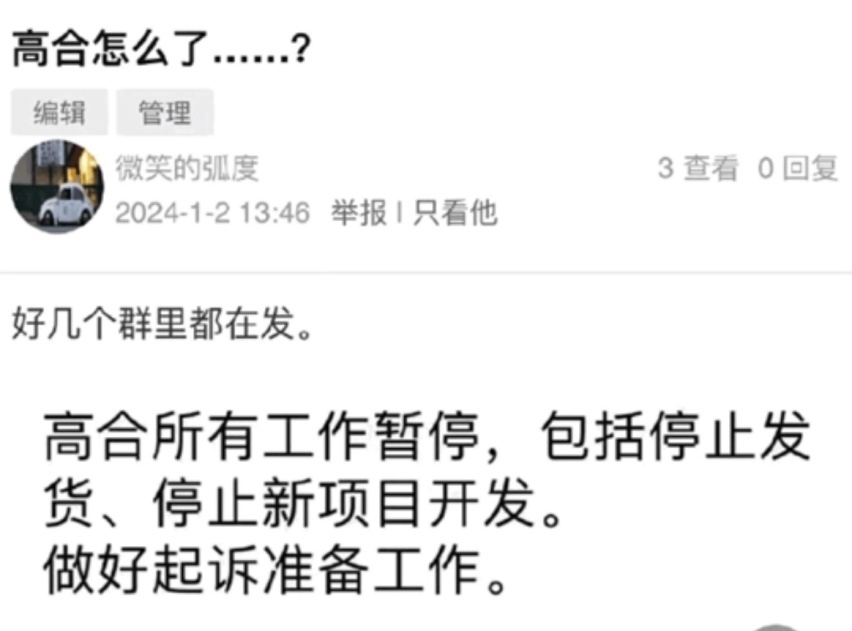工作停止，做好起诉准备的高合集团的丁磊是谁，华人运通又是啥？