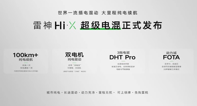 吉利正式发布雷神Hi·X“超级电混”