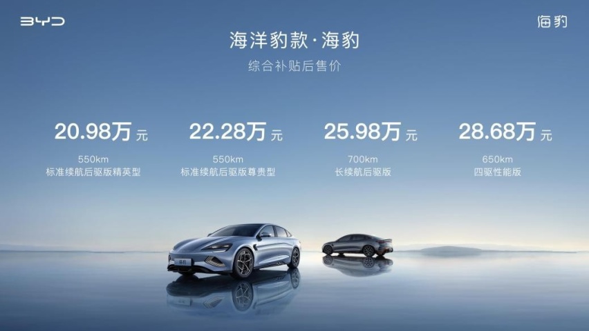 年聚享游内最值得关注的新能源车比亚迪海豹正式上市2098万元起售(图1)