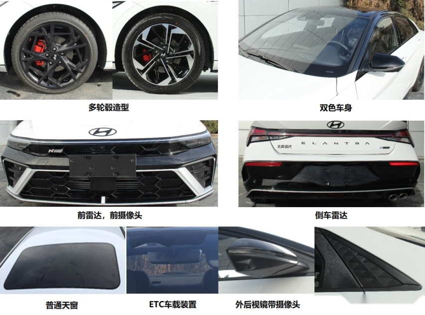搭载1.4T发动机 现代伊兰特N Line申报图曝光 风格更激进