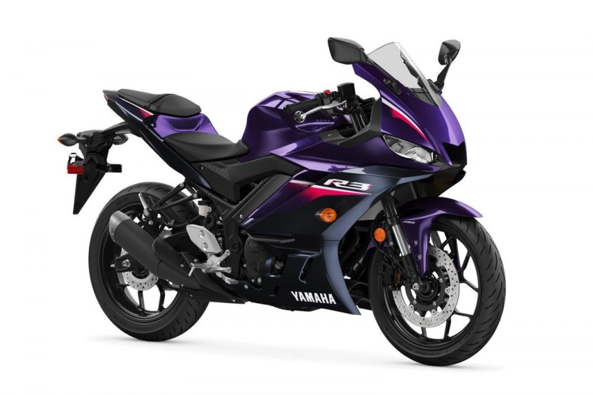 2023 YAMAHA YZF-R3海外新色发表：幻影紫梦回90年代