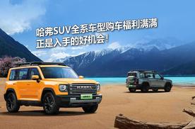 哈弗SUV全系车型购车福利满满，正是入手的好机会！