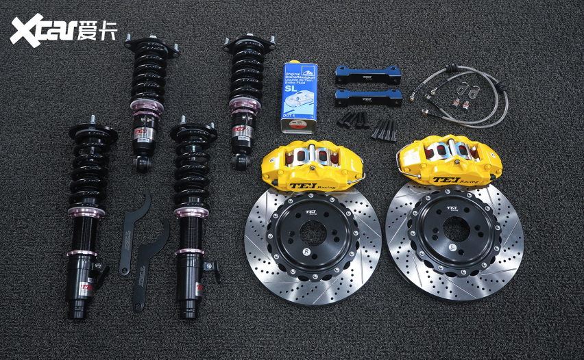 本田奥德赛改装tei Racing P40s刹车套件 避震 爱卡汽车爱咖号