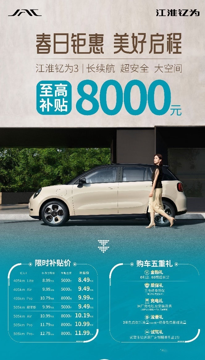 “钇”卷到底！钇为3至高8000元现金补贴，五重好礼叠加送!