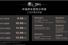 加配不加价！秦L DM-i智驾版售9.98万-13.98万元