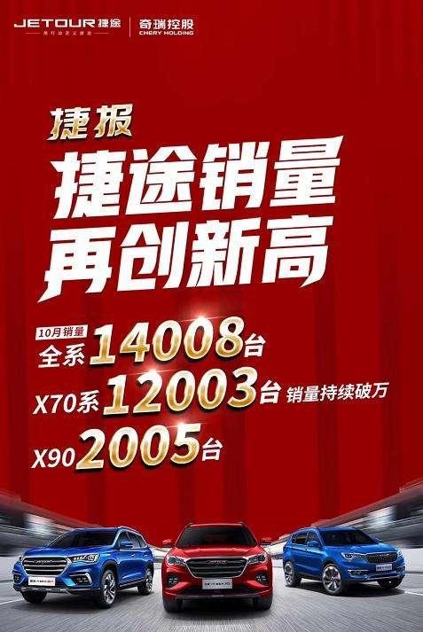 捷途10月销量破1.4万，同比大涨54.3%，成黑马的原因？