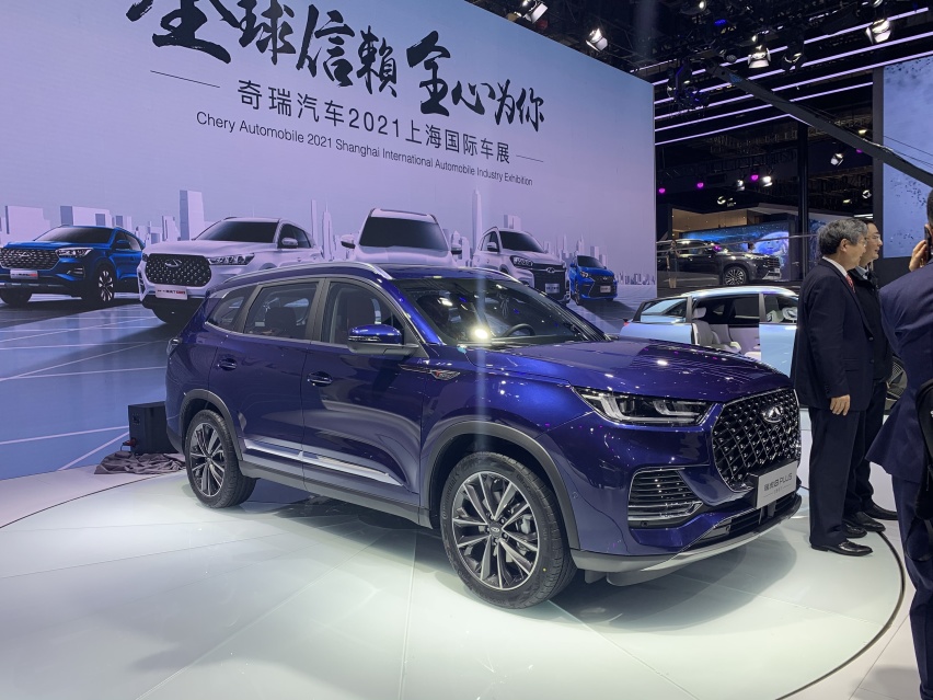 2021上海车展:奇瑞瑞虎8 plus 2.0t车型实车