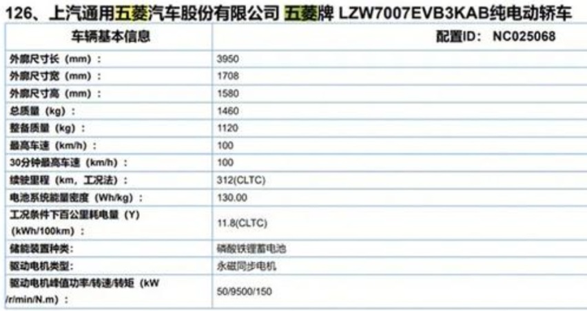五菱缤果更多信息曝光，五门四座配快充，续航超海豚，平替好猫？