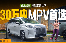 30万内绿牌家用MPV无对手，首发试驾魏牌高山7