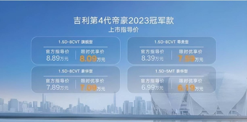 质量可靠，第四代帝豪冠军版实力诠释精品家轿！