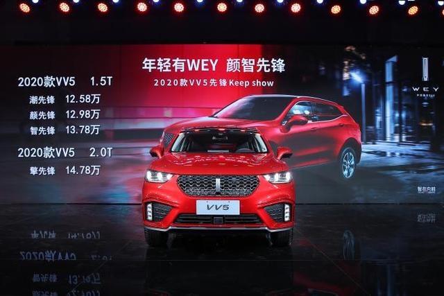 12.58至14.78万，2020款WEY VV5上市