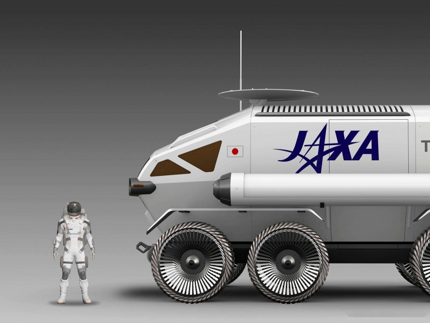 参考陆地巡洋舰，宇宙航空研究机构和丰田合作，开发月球巡洋舰