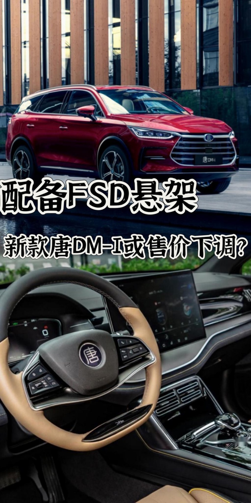 配备FSD悬架，新款唐DM-i起售价或下调！3月份买SUV就看它？