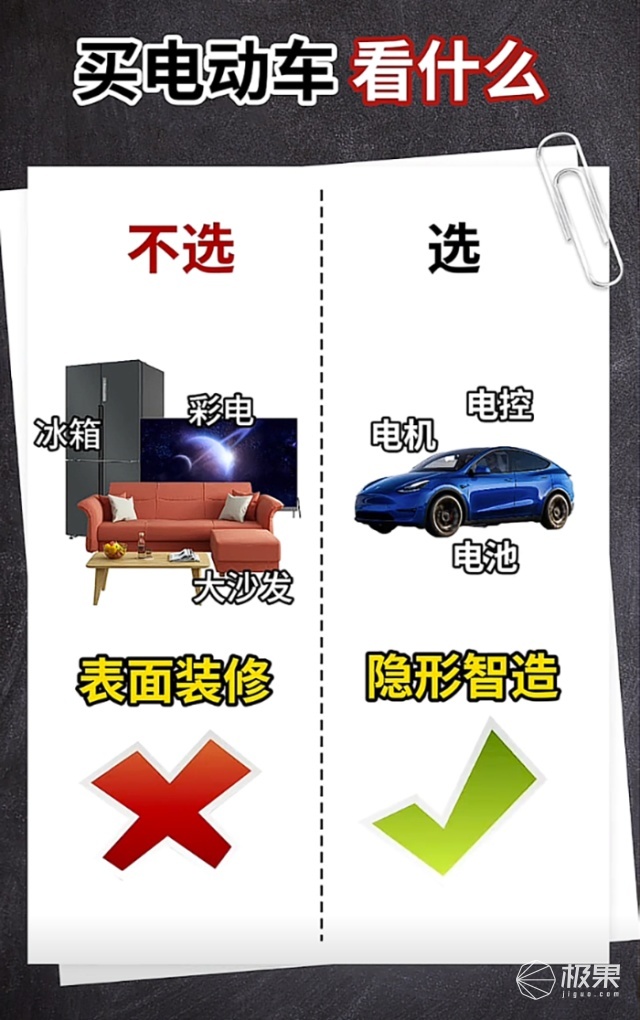 特斯拉年终缺德时刻，发视频嘲讽理想不安全，只有冰箱彩电大沙发！|极果新车评