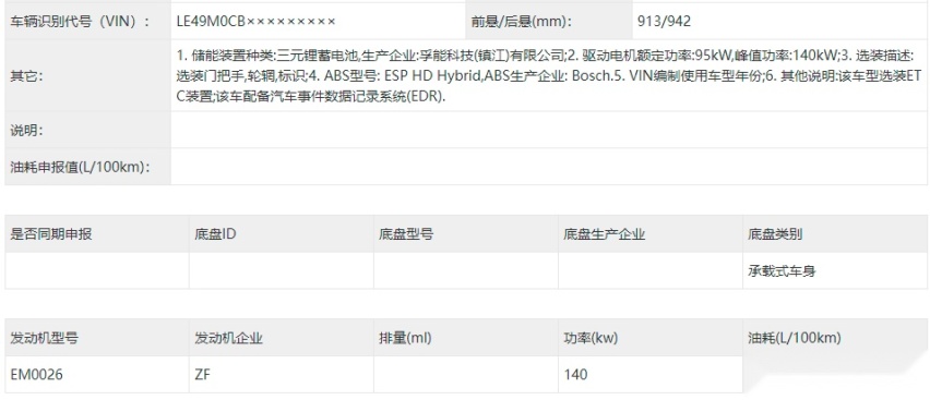 这才是群众需要的电动车 奔驰EQB申报图曝光 盲猜30-35万元