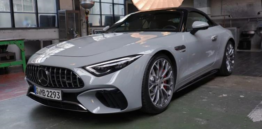 全新梅赛德斯-AMG SL实车曝光，外观很漂亮，搭载V8发动机