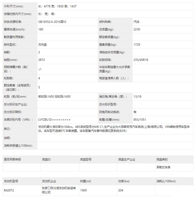 2023款沃尔沃S60配置曝光