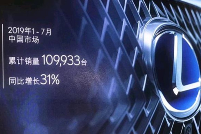前7月销量近11万，ES月均卖出9千台，雷克萨斯表现抢眼