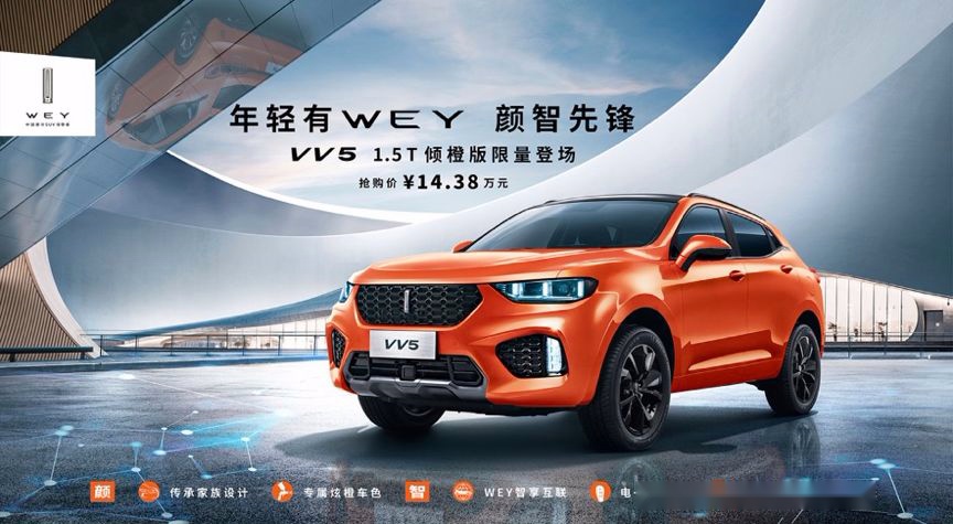 VV5 1.5T的推出 将重塑13-15万级SUV市场