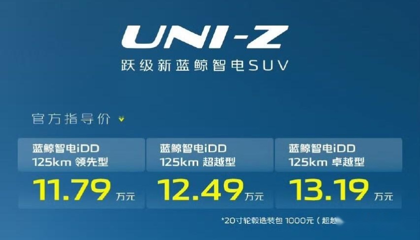 7.4秒破百，百公里油耗5.5升，长安UNI-Z上市，售11.79万起