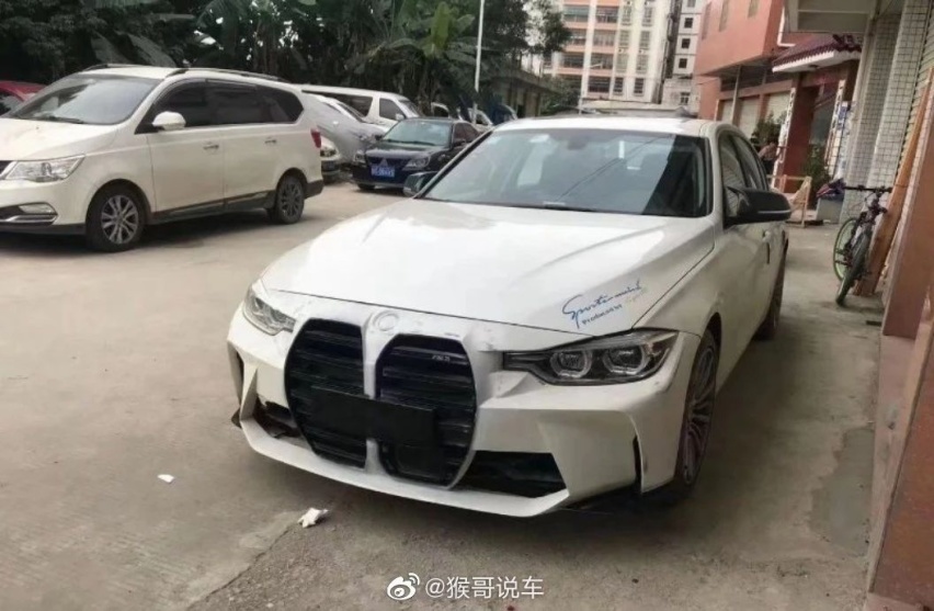 上一代宝马3系魔改全新G80 M3外观，大可不必！