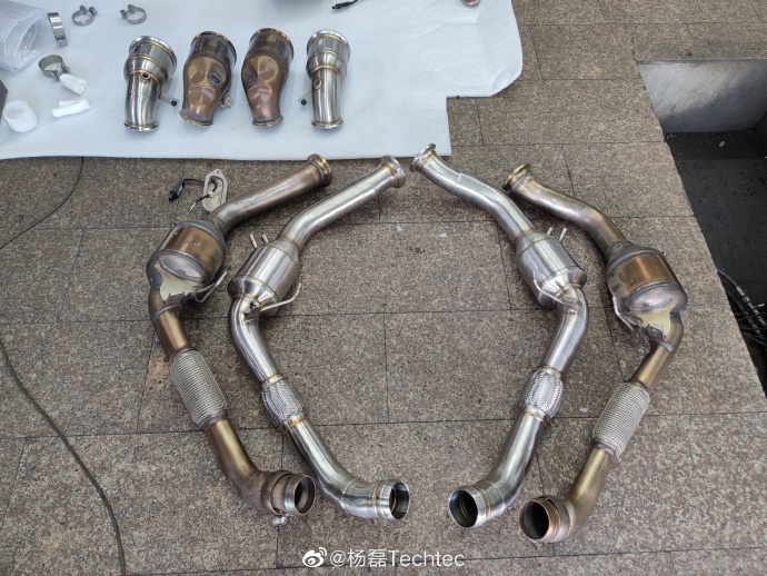 保时捷Panamera GTS改装Jbom天蝎排气+德国Techtec