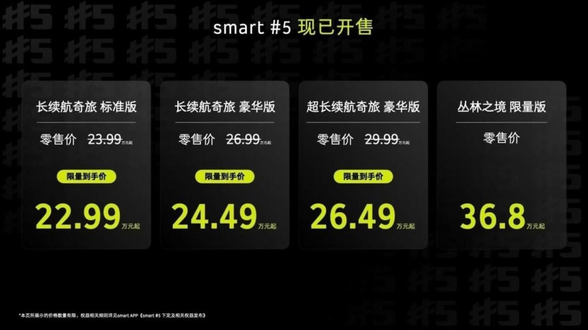 电动MINI都降到14万多了，smart精灵#5还要卖22.99万起
