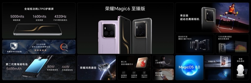 荣耀Magic6至臻版正式发布，售价6999元起