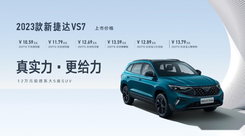 8.69万起！1.4T+6AT 配置升级 新款捷达SUV换新上市