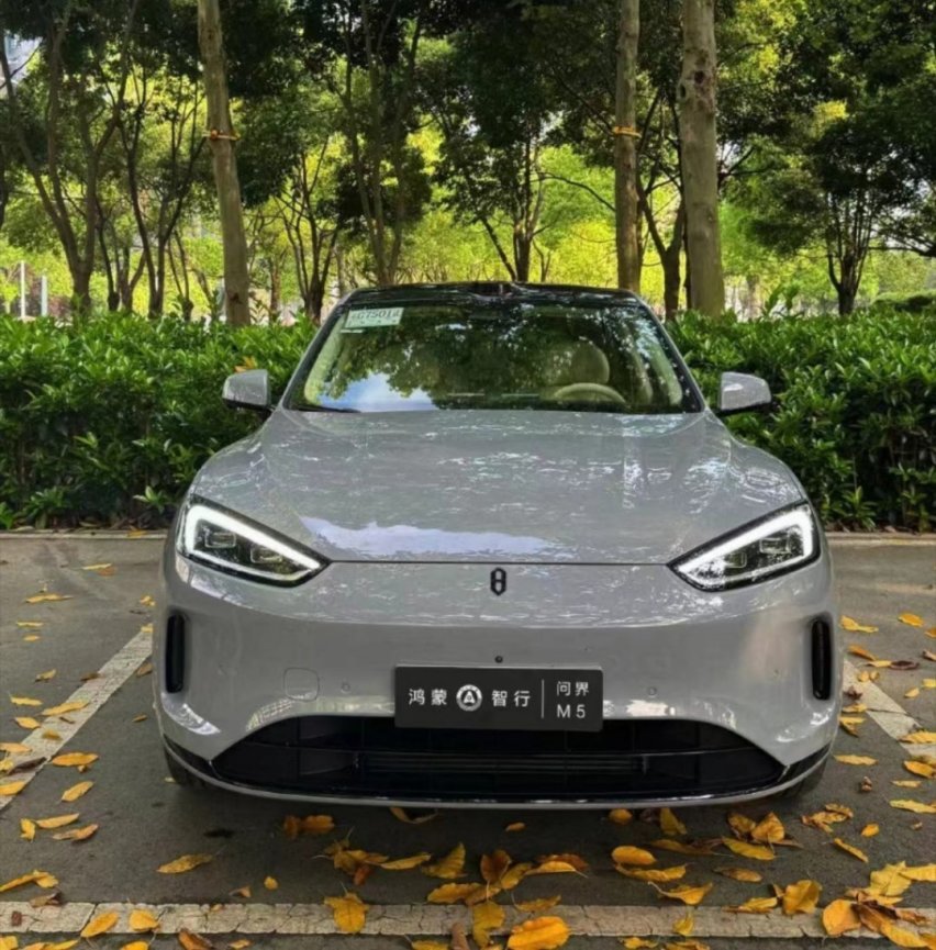 新款问界M5实车曝光，新前脸确实很好看