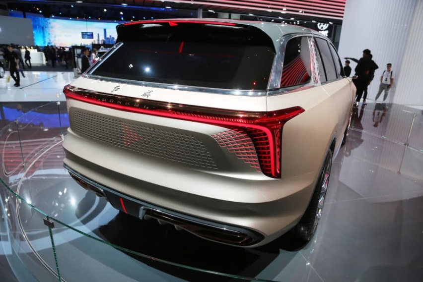 红旗又造了款全尺寸电动SUV 红旗E115实车曝光