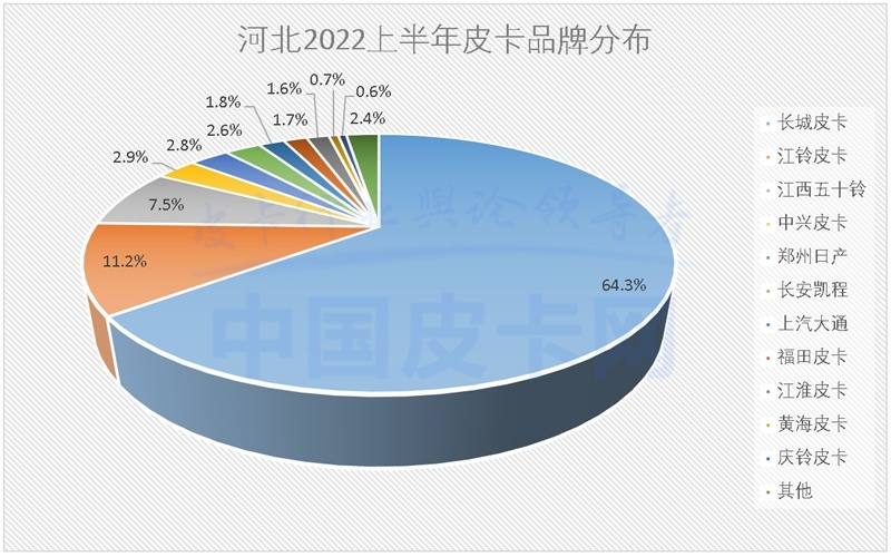 详解2022上半年全国31省皮卡终端销量（上）