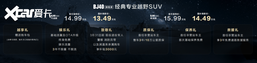 经典之上，再造经典！BJ40探险家正式上市，国补焕新价13.49万元起