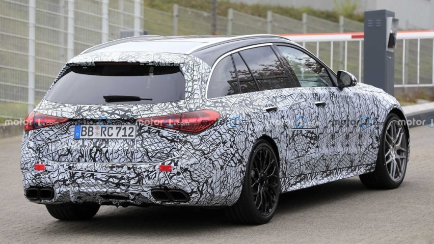 梅赛德斯-AMG C63旅行版谍照 采用混合动力系统
