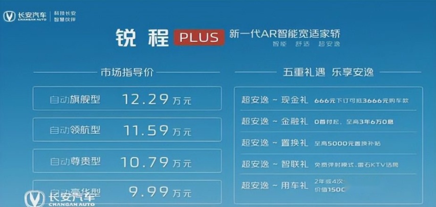 十万级家轿再落一子！ 长安锐程PLUS焕新上市