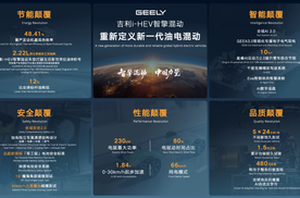 吉利i-HEV智擎混动技术正式发布，重新定义新一代油电混动