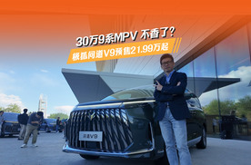 30万9系MPV 不香了？极狐问道V9预售21.99万起