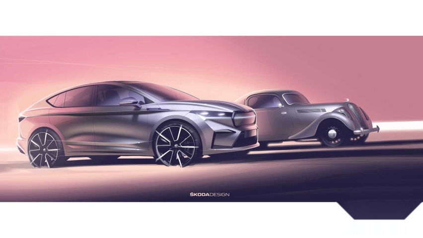 斯柯达Enyaq Coupe iV将于1月31日发布！MEB平台，造型优雅