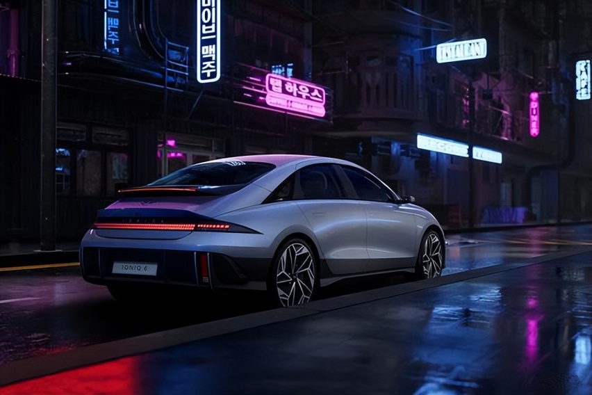 现代IONIQ6官图发布 本月发布竞品定为小鹏P7