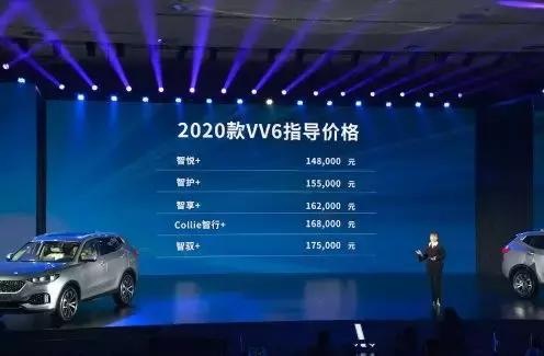 动力提升/强化智能化，刚上市的2020款WEY VV6不容小