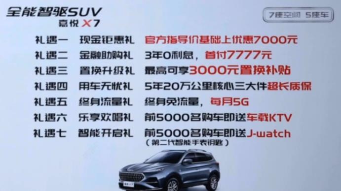 有颜有料的中型SUV，8万出头即可入手，江淮嘉悦X7正式上市