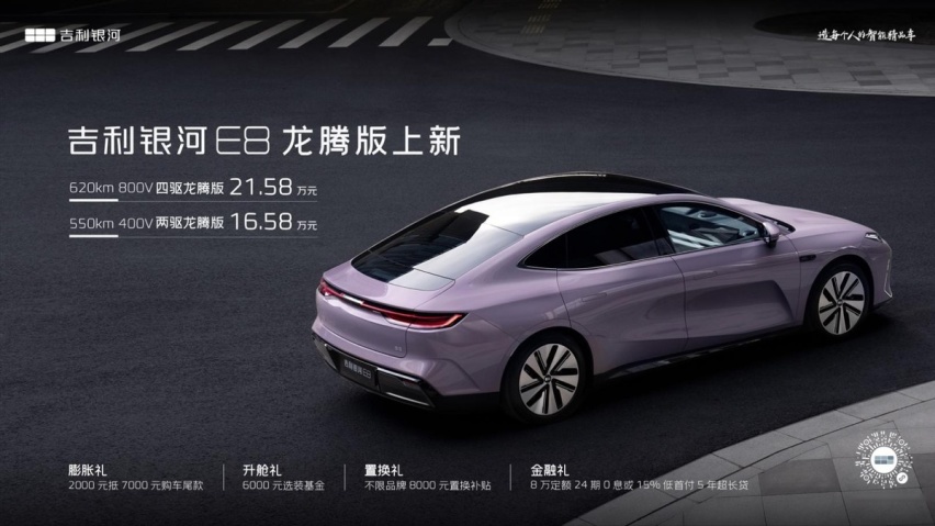 16-22万级必看吉利银河E8！两款龙腾版强势来袭