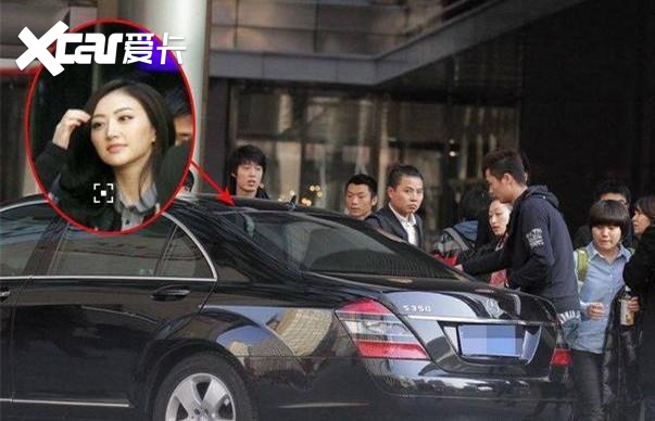 景甜的座驾:奔驰s350,奔驰s350加长款看起来更加豪华,奔驰全新的v6