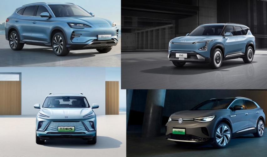 起亚EV5、宋Plus、大众ID.4、别克E5四车对比 谁更适合家用？