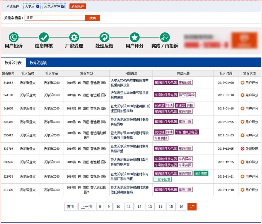车友反馈 沃尔沃XC60”共振“现象调查 问题真的很难解决吗？